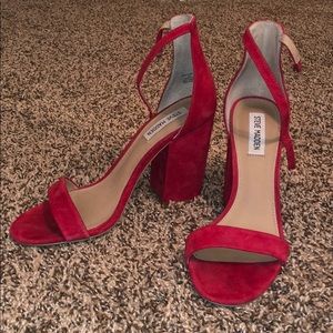Red Steve Madden heels 8.5!